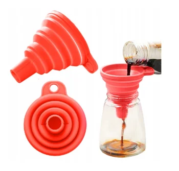 Silikona Saliekamā Piltuve, diametrs 1cm, Dažādas krāsas | Silicone Collapsible Funnel
