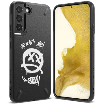 Maciņš Ringke Onyx Design priekš Samsung Galaxy S22+ (S22 Plus), TPU, Graffiti, melns
