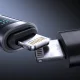 Joyroom S-A16 Pro USB-C uz Lightning kabelis 30W ar displeju 1.2m, melns