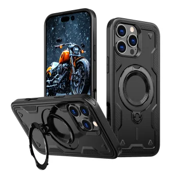 Hybrid Armor Trendy vāciņš iPhone 16 Pro Max ar MagSafe, melns