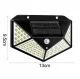 Dārza āra apgaismojums nakts lampa ar saules bateriju akumulatoru un kustības sensoru 100 LED | Outdoor Solar Lamp