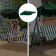 Dārza šūpoļu jumtiņš 200x120 cm ūdensnecaurlaidīgs MultiGarden, zaļš