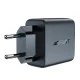 Tīkla lādētājs GaN 35W PD 2x USB-C Acefast A49, melns