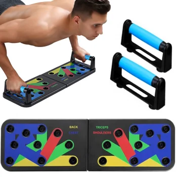 Push-up dēlis atspiešanās vingrinājumiem 14in1, melns