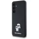 Karl Lagerfeld Samsung Galaxy A35 vāciņš Saffiano Karl&Choupette Pin, melns