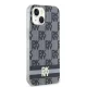 DKNY iPhone 15 / 14 / 13 vāciņš IML Checkered Mono Pattern MagSafe, melns