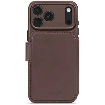 Decoded Leather Detachable atverams vāciņš iPhone 17 Pro, Brūns