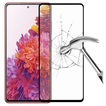 Samsung Galaxy S20 FE / S20 Lite Aizsargstikls 5D, melns pilna pārklājuma | Tempered Glass Screen Protector [Full...