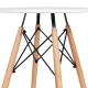Apaļš galds virtuvei un viesistabai 60cm ModernHome, balts