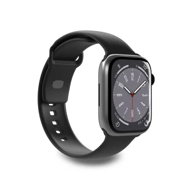 Puro Icon silikona siksniņa Apple Watch 38 / 40 / 41 mm, melna (2 gab.)