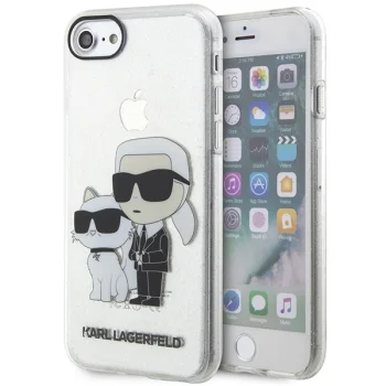 Karl Lagerfeld caurspīdīgs vāciņš iPhone 7/8/SE 2020/2022 KLHCI8HNKCTGT