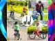 Bērnu velosipēda papildriteņi ar LED apgaismojumu 12–16\"