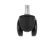 Biroja Krēslu Rezerves Gumijoti Riteņi 5 gab., Melni | Office Chair Replacement Rubber Wheels
