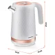 Berdsen BD-705 elektriskā tējkanna, 1.7L, balta/vara