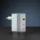 Sienas lādētājs Cuktech AD1003EU 100W GaN 2x USB-C + USB-A ar kabeli, balts