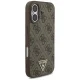 Guess 4G Strap Triangle Logo MagSafe vāciņš iPhone 17, brūns