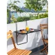 Izturīgs balkona galds 60x43cm saliekams Sofotel SO-982 melns