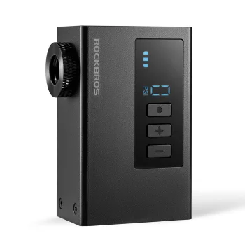 Akumulatora velosipēda sūknis Rockbros AS240 PRO, 120 PSI, 420 mAh, melns