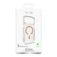 Puro Lite Mag vāciņš iPhone 17 Pro ar MagSafe atbalstu, caurspīdīgs ar oranžu gredzenu