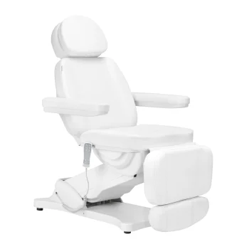 Elektriskais kosmetoloģijas krēsls Sillon Classic v2 ar apsildi un 3 motoriem, balts