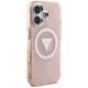 Guess IML Metal Glitter 4G MagSafe vāciņš Apple iPhone 16, Rozā