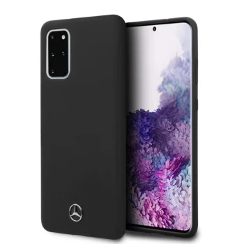 Mercedes Silicone Line vāciņš Samsung Galaxy S20+ telefonam, Melns