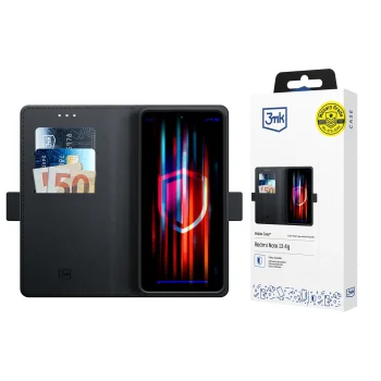 Xiaomi Redmi Note 13 4G 3MK Wallet Case Cover, Black | Telefona Vāciņš Maciņš Apvalks Grāmatiņa