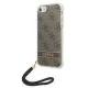 Guess iPhone SE 2022 / 2020 / 7 / 8 vāciņš 4G Print Strap Brūns