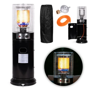 Gāzes sildītājs MultiGarden 11 kW ar stiklu, reduktoru un pārsegu