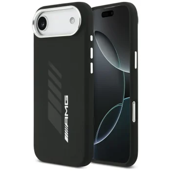 AMG Silicone Oversize Rhombs MagSafe vāciņš iPhone Air, melns