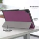 Samsung Galaxy Tab A7 Lite (SM-T220/T225) Tri-fold Stand PU Leather Case Cover, Purple | Planšetdatora Apvalks Vāks...
