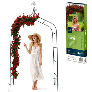 Plonos dārza pergola - arka, 265 cm, tumši zaļa