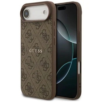 Guess 4G Ring Classic Logo MagSafe vāciņš iPhone 17 Air - Brūns