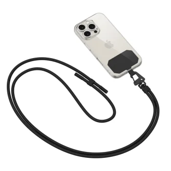 Tālruņa pleca siksniņa Tech-Protect C5S Rope Crossbody, melna