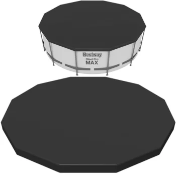 Bestway 58037 baseina pārsegs karkasa baseiniem 366 cm, melns