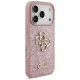 Guess Fixed Glitter Big 4G vāciņš priekš iPhone 17 Pro / 18 Pro, rozā