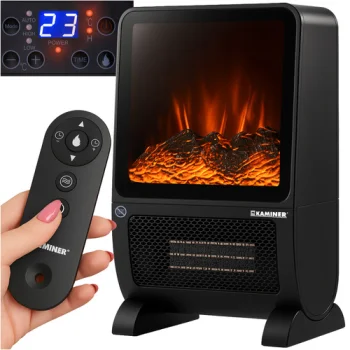 Kaminer Blazeo 2000W elektriskais sildītājs ar liesmas efektu
