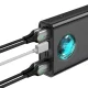 Baseus Amblight Ārējais Portatīvais Akumulators 30000 mAh ar Displeju, (QC3.0, PD, 3A, 65W), Melns | Portable...