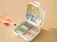 Zāļu un vitamīnu organizators, 7 nodalījumi, ceļojumu kastīte