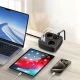 Tech-Protect PCS3X4 pagarinātājs ar 3 ligzdām, 2x USB-A un 2x USB-C 200 cm, melns