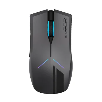 Bezvadu spēļu pele Machenike M721, 10000 DPI, RGB, melna