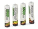 Uzlādējamās baterijas AAA R3 2700mAh, 4 gab. komplekts
