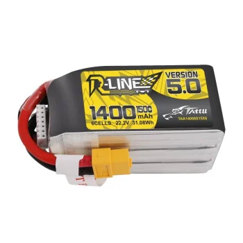 Akumulators Tattu R-Line 5.0 1400mAh 22.2V 150C 6S1P XT60