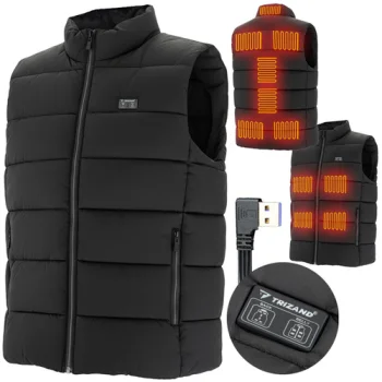 Apsildāma USB veste Trizand 26540, M izmērs, melna