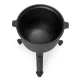 Multigarden VK5L BLACK čuguna katls ugunskuram ar kājiņām, 5L, melns