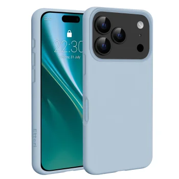 Silikona vāciņš Etteri Silicone Mag priekš iPhone 17 Pro / 18 Pro, gaiši zils