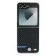 BMW Carbon Blue Line vāciņš Samsung Galaxy Z Flip 6 Melns