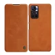 Nillkin Qin vāciņš maciņš grāmatiņa Xiaomi Redmi Note 11T 5G / Poco M4 Pro 5G, brūns