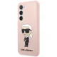 Karl Lagerfeld Samsung Galaxy S23 vāciņš Silicone Ikonik, rozā