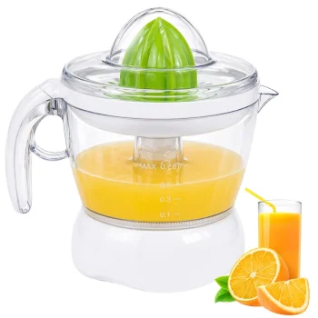 Elektriskā citrusaugļu sulu spiede 0.7L 25W, balta